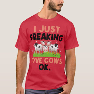 T-shirt Je Frappe Des Vaches D'Amour Ok éleveur De Bétail