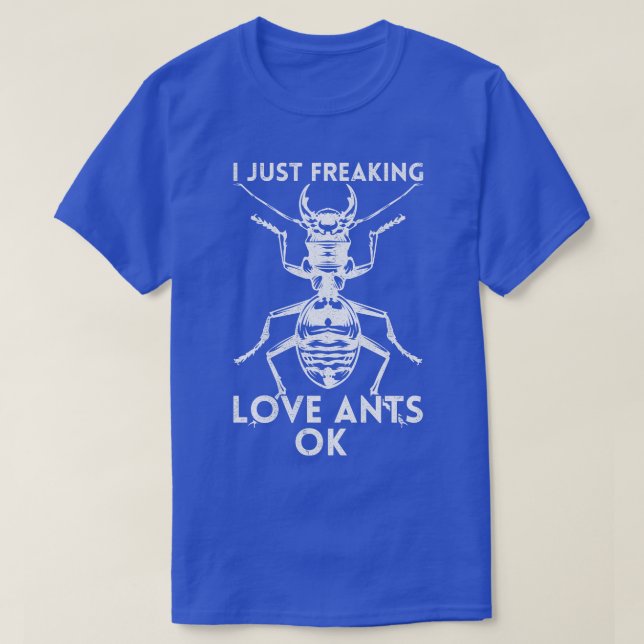 T-shirt Je Frappe Juste Des Fourmis D'Amour (Design devant)