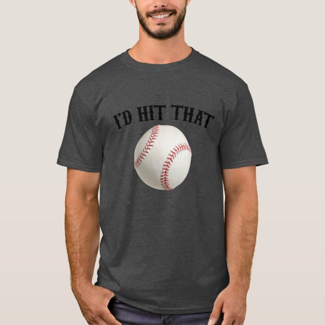 T-shirt Je frapperais ce base-ball (Devant)