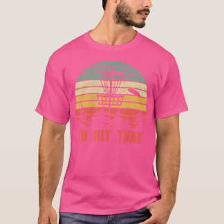 T-shirt Je Frapperais Ce Disque Golf Frisbee Drôle