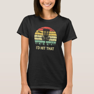 T-shirt Je frapperais ce disque Golf Vintage Sunset père's