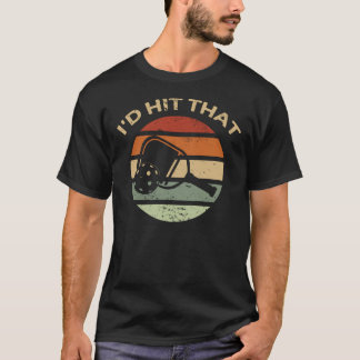 T-shirt Je frapperais ce Pickleball Paddle Vintage Retro
