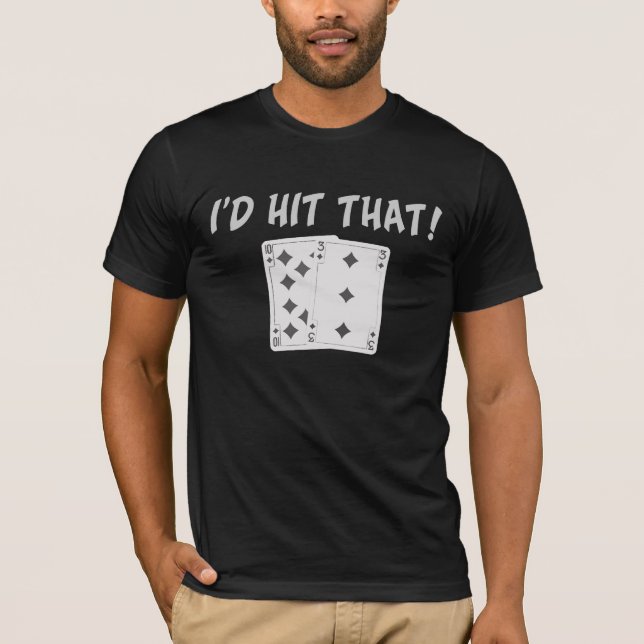 T-shirt Je frapperais ce tee - shirt de nerf de boeuf (Devant)