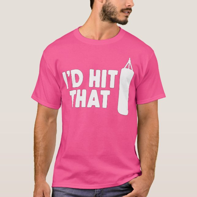 T-shirt Je Frapperais Cette Boxe Kickboxing (Devant)