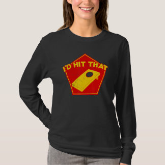 T-shirt Je frapperais cette équipe de Cornhole Bean Bag   