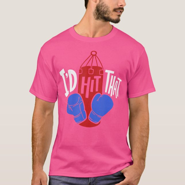 T-shirt Je Frapperais Que Je Boxe Sandbag Training Boxer K (Devant)