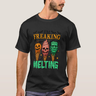 T-shirt Je freaking Melny Funny Halloween Ice Cream Spo