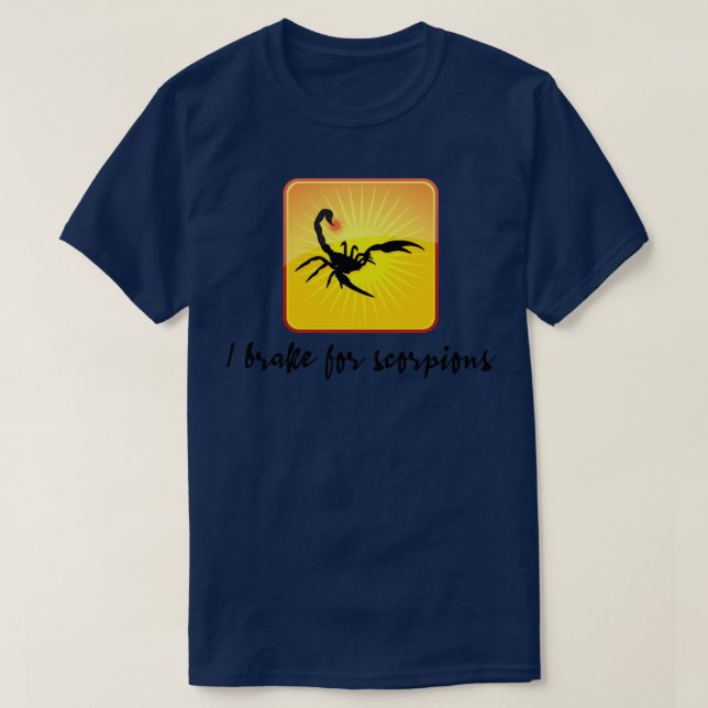 T-shirt Je freine pour les scorpions (Design devant)