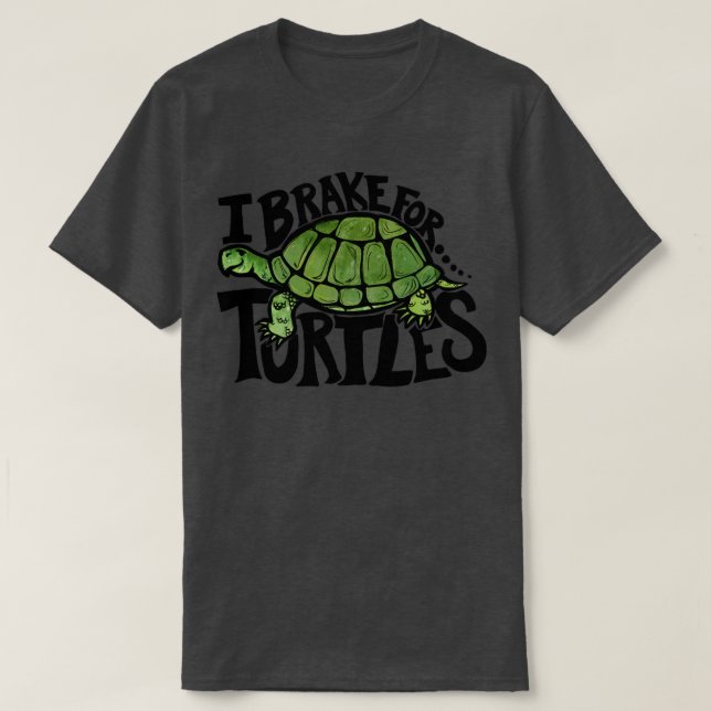 T-shirt Je freine pour les tortues3 (Design devant)