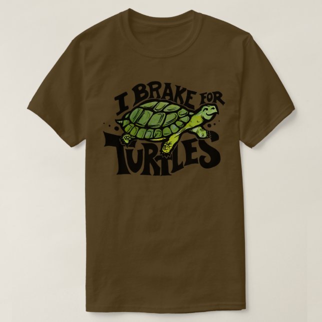 T-shirt Je freine pour les tortues4 (Design devant)