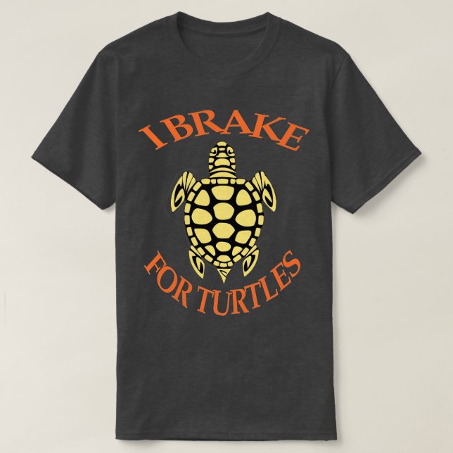 T-shirt Je freine pour les tortues 17 (Design devant)