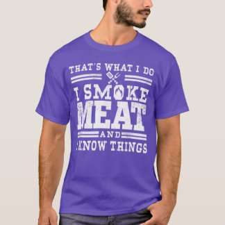 T-shirt Je fume de la viande et je sais que les blagues de