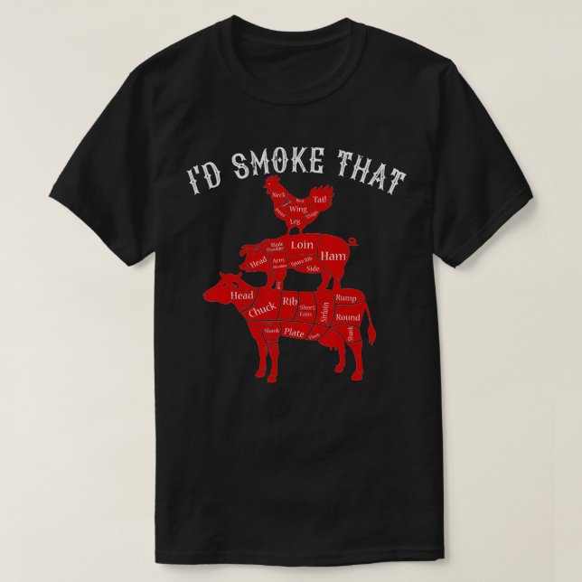T-shirt Je Fumer ce barbecue Griller BBQ Smoker cadeau pou (Design devant)