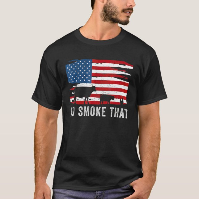 T-shirt Je fumerais ce barbecue (Devant)