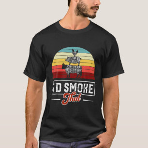 T-shirt Je fumerais ce barbecue barbecue de porc amusant S