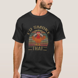 T-shirt Je fumerais ce cadeau / Funny Vintage Thanksgiving