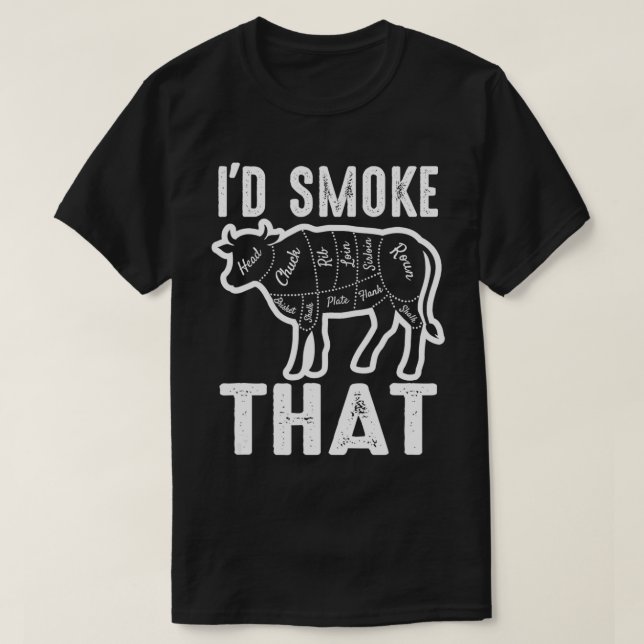 T-shirt Je Fumerais Ce Don Barbecue (Design devant)