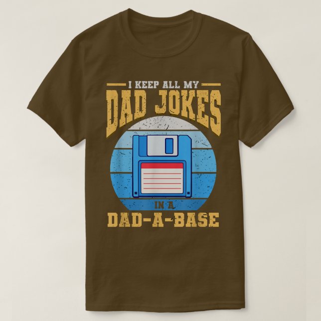 T-shirt Je Garde Mon Père Blagues Dans Papa Base Relation  (Design devant)