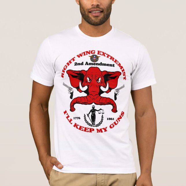 T-shirt Je garderai mes armes à feu (Devant)