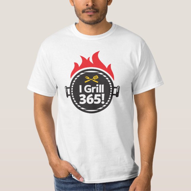 T-shirt Je grille 365 ! (Devant)