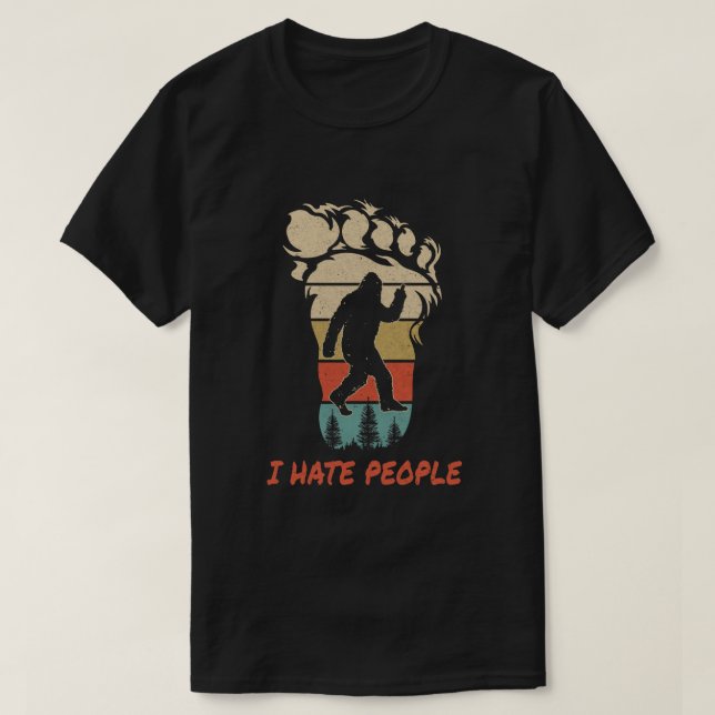 T-shirt Je hais les gens qui s'amusent à un doigt de milie (Design devant)