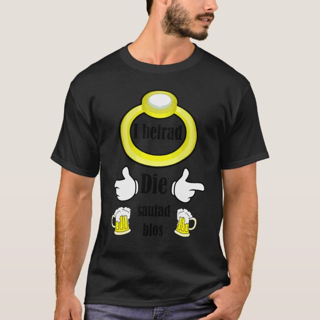 T-shirt Je hérisse la fête de bière simplement Fête de cél (Devant)