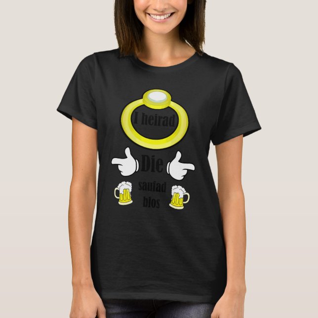 T-shirt Je hérisse la fête de bière simplement Fête de cél (Devant)