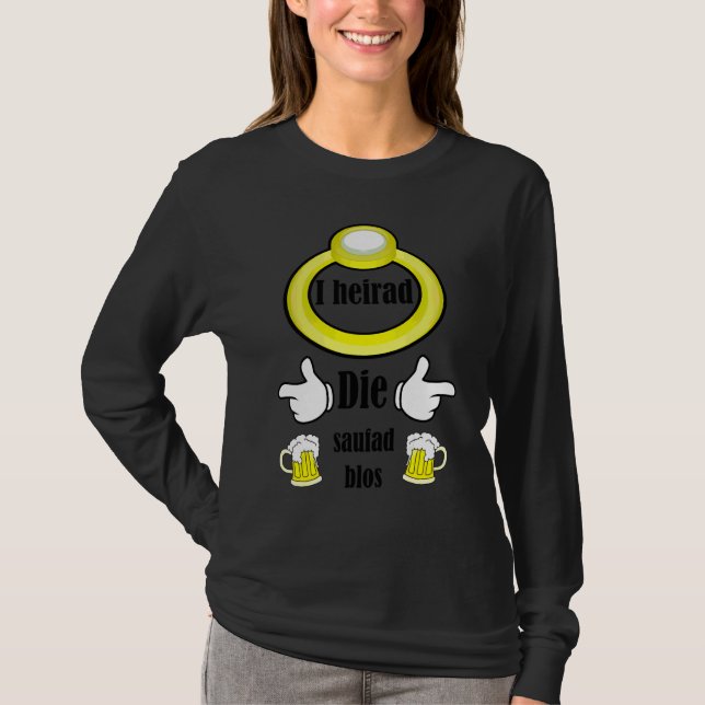 T-shirt Je hérisse la fête de bière simplement Fête de cél (Devant)