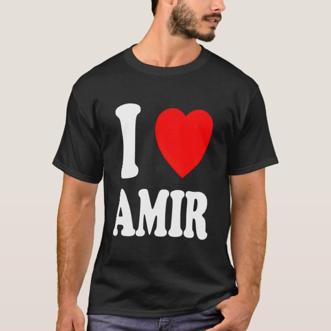 T-shirt Je Il Aime Amir Conjoint Marié (Devant)