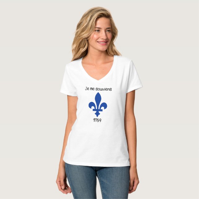 T-shirt Je je souviens (Devant entier)