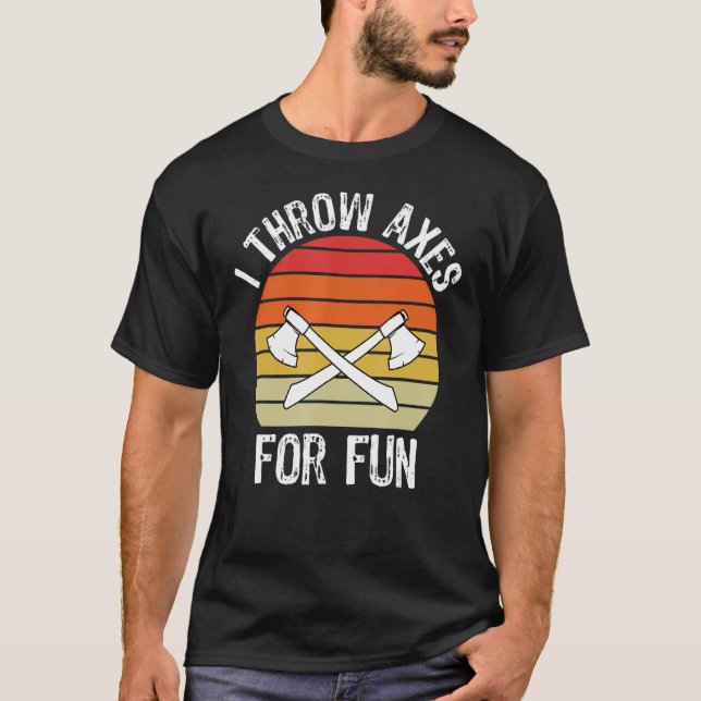 T-shirt Je Jette Des Axes Pour Le Lumberjack Amusant (Devant)