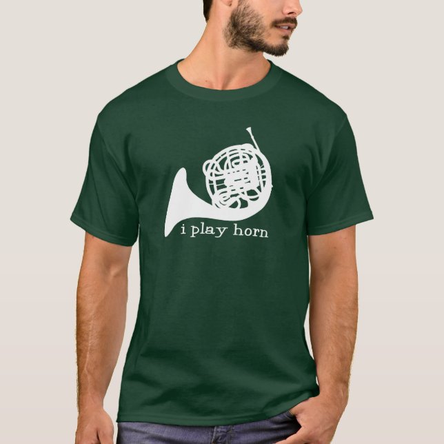 T-shirt Je joue à la corne (Devant)