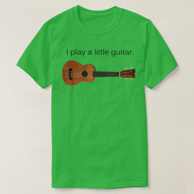 T-shirt Je joue à une petite guitare drôle Pun Ukulele Pla (Design devant)