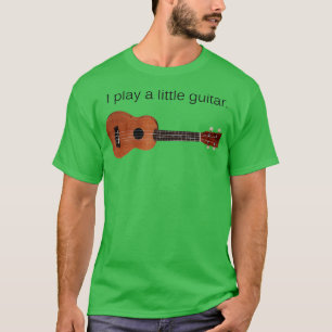 T-shirt Je joue à une petite guitare drôle Pun Ukulele Pla