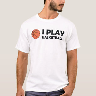 T-shirt Je joue au maillot de basket !