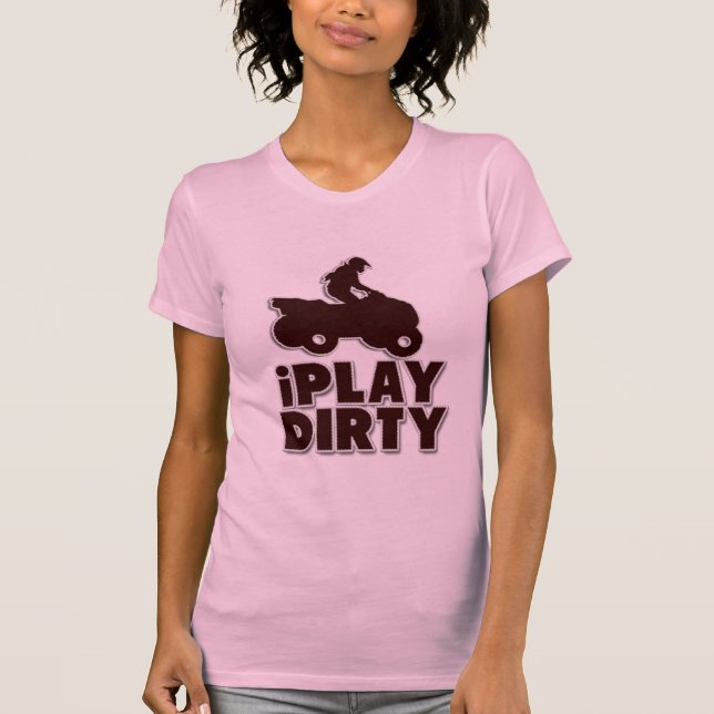T-shirt Je Joue Dirty Dirty Motocross Dirt Bike (Devant)