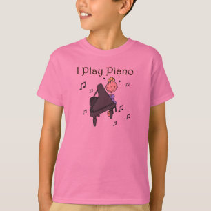 T-shirt Je joue la chemise de piano