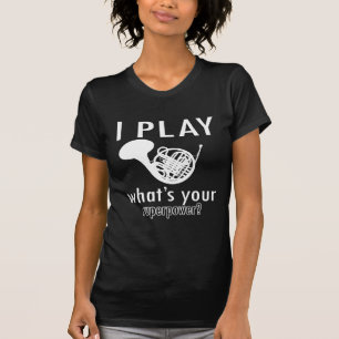 T-shirt Je joue le cor de harmonie