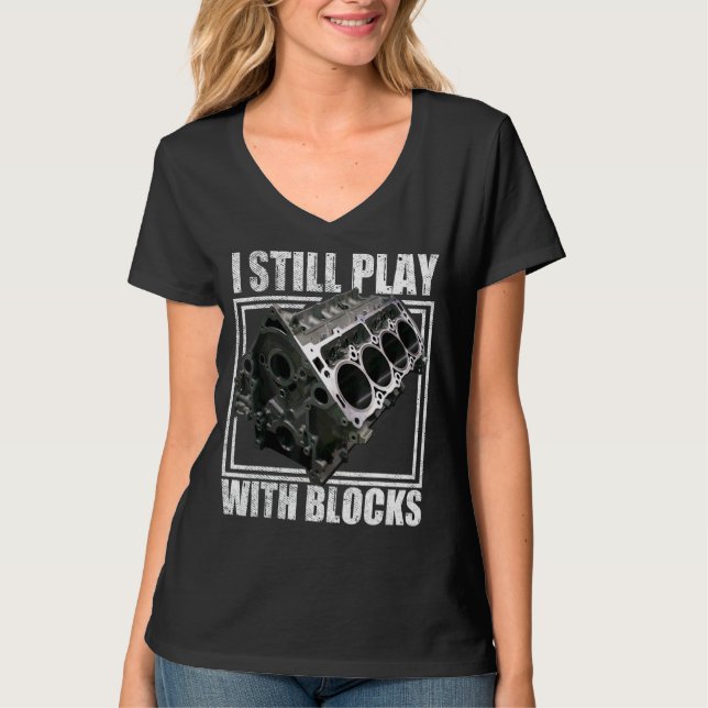 T-shirt Je Joue Toujours Avec Blocks Racing Homme Maintena (Devant)