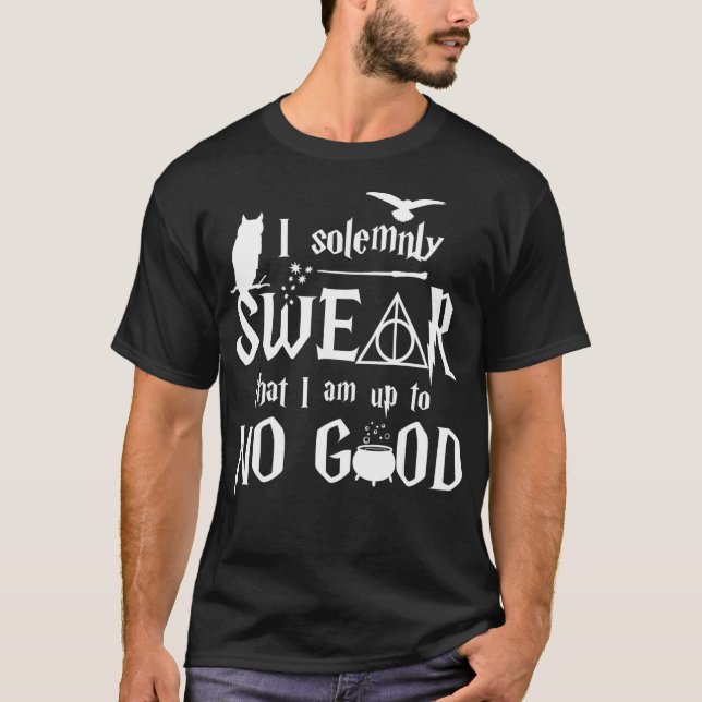 T-shirt Je jure solennellement que je ne suis à AUCUN BIEN (Devant)