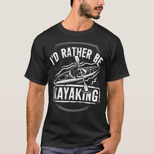 T-shirt Je KAYAKING PLUTÔT (Devant)