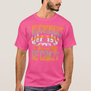 T-shirt Je Kickbox Pour Brûler Le Crazy Kickboxer Kickboxi