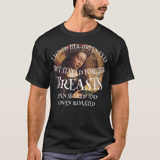 T-SHIRT JE L'AI AIMÉE SES YEUX VERTS MAIS RESTÉ POUR LE (Devant)