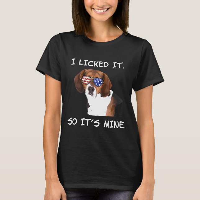 T-shirt Je L'Ai Laissé Comme Son Chien Beagle De Mine (Devant)