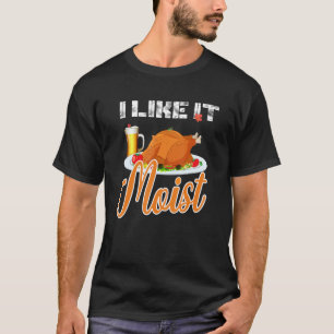 T-shirt je l'aime humide costume d'action de grâces