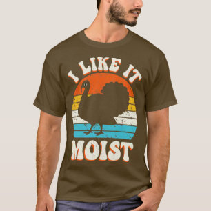 T-shirt Je L'Aime Humist Funky Turquie Thanksgiving Retro