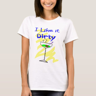 T-shirt Je l'aime les cadeaux sales de buveurs de Martini