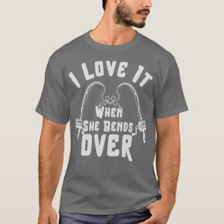 T-SHIRT JE L'AIME LORSQU'ELLE SE BORDE SUR UN DON DE PÊCHE