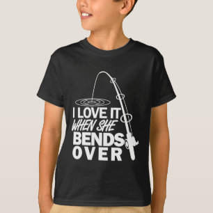 T-shirt Je L'Aime Quand Elle Se Passe - Pêche Drôle