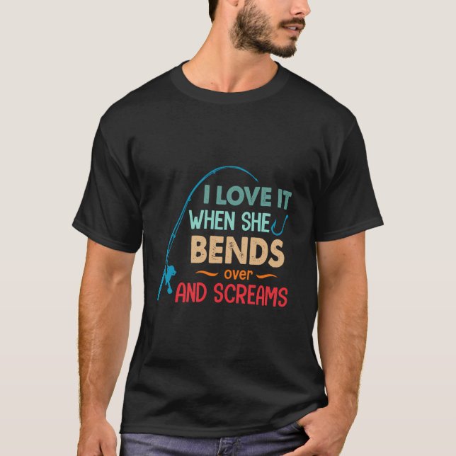 T-shirt Je L'Aime Quand Elle S'Enfonce Et Crie Drôle Wi-Fi (Devant)
